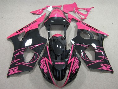 Billige Suzuki GSXR 1000 Motorrad Verkleidung 2003-2004 - Rosa Schwarz