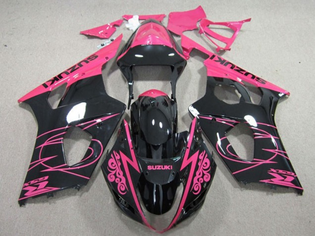Billige Suzuki GSXR 1000 Motorrad Verkleidung 2003-2004 - Rosa Schwarz