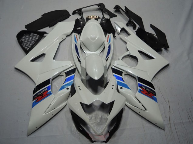 Billige Suzuki GSXR 1000 Motorrad Verkleidung 2005-2006 - Weiss Blau Schwarz Rot