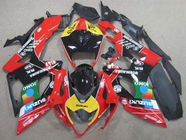 Billige Suzuki GSXR 1000 Motorrad Verkleidung 2005-2006 - Schwarz Rot Gelb Blau JOMO