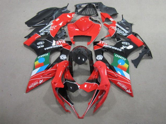 Billige Suzuki GSXR 1000 Motorrad Verkleidung 2005-2006 - Rot Schwarz Blau Weiss Grun