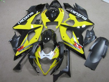 Billige Suzuki GSXR 1000 Motorrad Verkleidung 2005-2006 - Gelb Schwarz Weiss Rot
