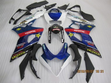 Billige Suzuki GSXR 1000 Motorrad Verkleidung 2005-2006 - Blau Weiss Rot Schwarz RockStar