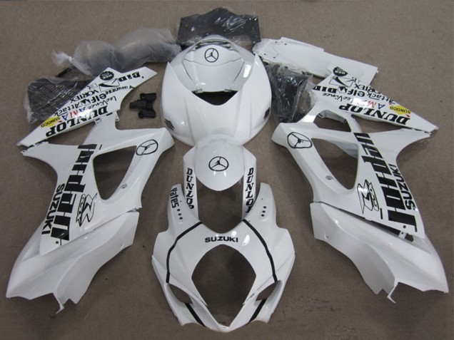 Billige Suzuki GSXR 1000 Motorrad Verkleidung 2007-2008 - Weiss Schwarz Jordan