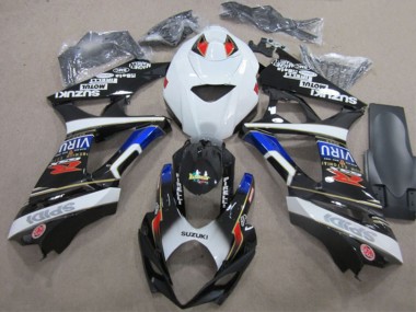 Billige Suzuki GSXR 1000 Motorrad Verkleidung 2007-2008 - Weiss Blau Rot Schwarz