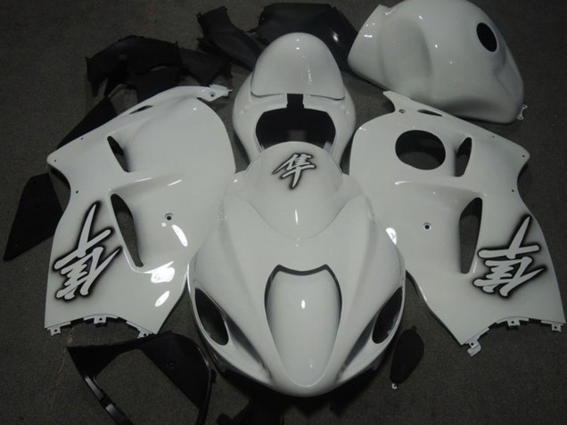 Billige Suzuki GSXR 1300 Hayabusa Motorrad Verkleidung 1996-2007 - Weiss
