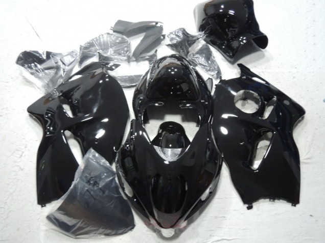 Billige Suzuki GSXR 1300 Hayabusa Motorrad Verkleidung 1996-2007 - Glanzendes Schwarz