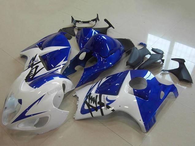 Billige Suzuki GSXR 1300 Hayabusa Motorrad Verkleidung 1996-2007 - Weiss Blau