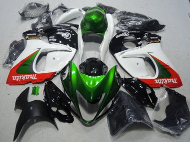 Billige Suzuki GSXR 1300 Hayabusa Motorrad Verkleidung 2008-2020 - Weiss Grun Rot Makita
