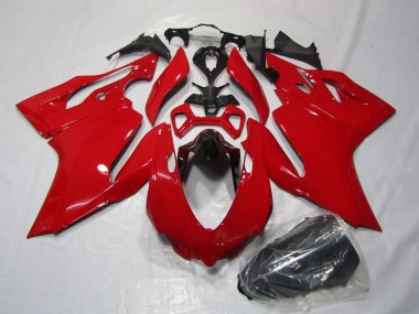 Billige Ducati 1199 Motorrad Verkleidungen Kit 2011-2014 - Rot
