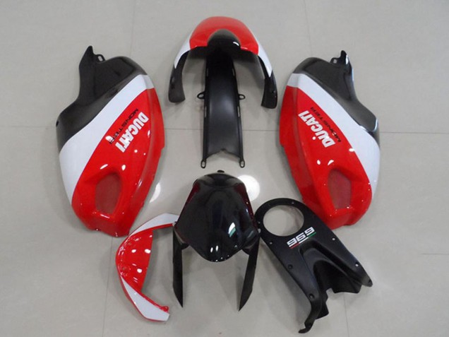 Billige Ducati Monster 696 Motorrad Verkleidung 2008-2012 - Weiss Rot Schwarz Monster