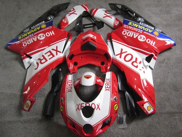 Billige Ducati 749 Motorrad Verkleidung 2005-2006 - Weiss Rot Blau Glanzendes Schwarz Xerox