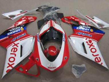 Billige Ducati 1098 Motorrad Verkleidung 2007-2014 - Weiss Rot Blau Schwarz Valsir Xerox