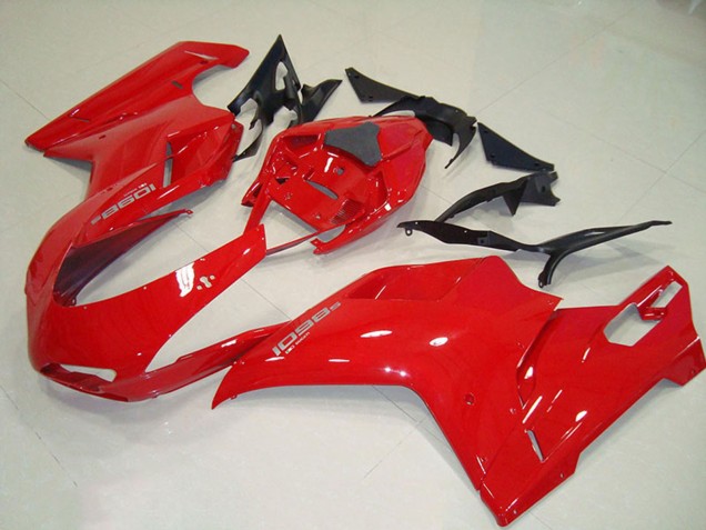 Billige Ducati 1098 Motorrad Verkleidung Kit 2007-2014 - Rot