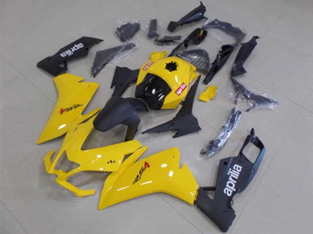 Billige Aprilia RS4 50 125 Motorrad Verkleidung 2012-2018 - Gelb Matt Schwarz