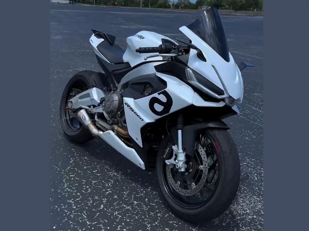 Billige Aprilia RS660 Motorrad Verkleidung 2020-2024 - Weiss
