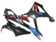 Billige BMW S1000RR Motorrad Verkleidung 2023-2024 - Blau Rot Carbonfaser