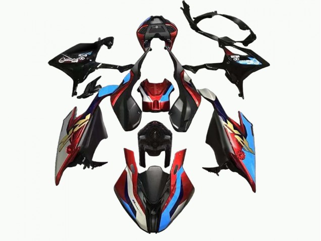 Billige BMW S1000RR Motorrad Verkleidung 2019-2022 - Schwarz Blau Rot Gold
