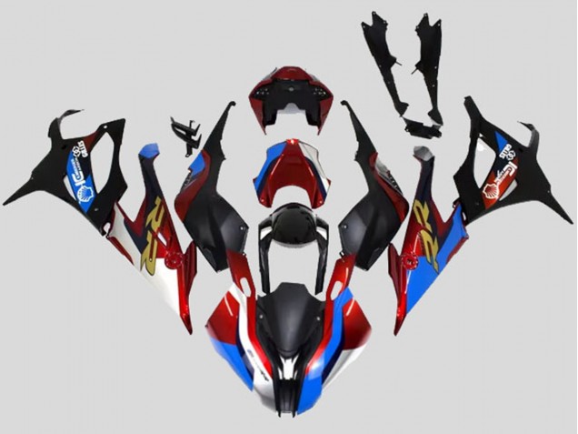 Billige BMW S1000RR Motorrad Verkleidung 2019-2022 - Schwarz Blau Rot Gold