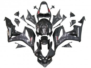 Billige Honda CBR600RR Motorrad Verkleidung 2007-2008 - Grau Glanzendes Schwarz mit Aufkleber