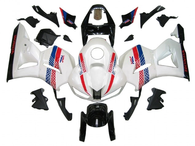 Billige Honda CBR600RR Motorrad Verkleidung Kit 2013-2023 - Weiss Rot Blau