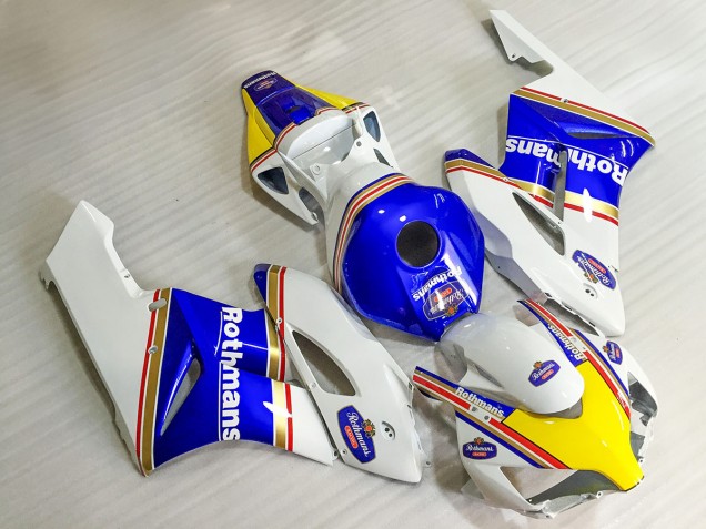 Billige Honda CBR1000RR Motorrad Verkleidung 2004-2005 - Weiss Blau Gelb Rothmans