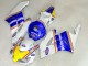 Billige Honda CBR1000RR Motorrad Verkleidung 2004-2005 - Weiss Blau Gelb Rothmans