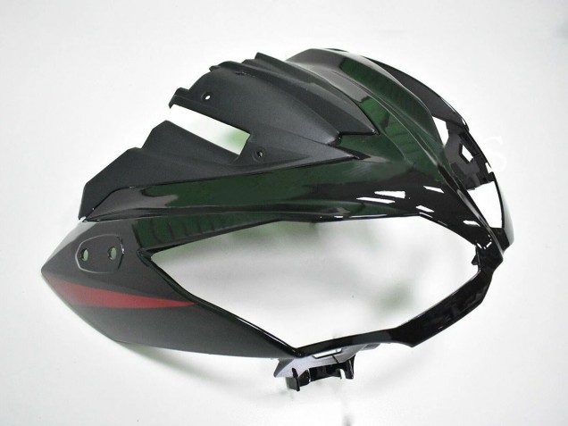 Billige Kawasaki EX650 Motorrad Verkleidung 2012-2016 - Rot Glanzendes Schwarz
