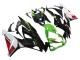 Billige Kawasaki ZX6R Motorrad Verkleidung 2019-2022 - Grun Glanzendes Schwarz Weiss Rot