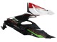 Billige Kawasaki ZX6R Motorrad Verkleidung 2019-2022 - Grun Glanzendes Schwarz Weiss Rot