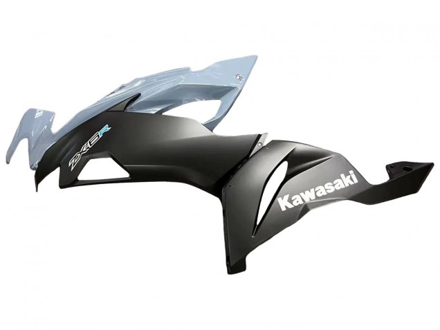 Billige Kawasaki ZX6R Motorrad Verkleidung 2019-2022 - Grau Matt Schwarz