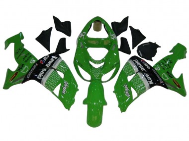Billige Kawasaki ZX10R Motorrad Verkleidung 2006-2007 - Grun Weiss Schwarz Elf
