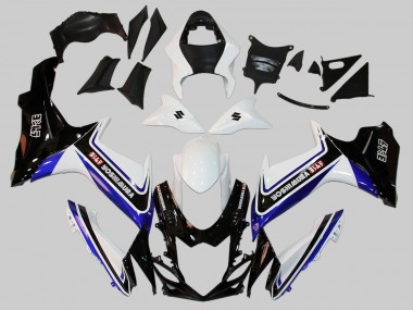 Billige Suzuki GSXR 600/750 Motorrad Verkleidung 2011-2024 - Weiss Blau Schwarz Alstare