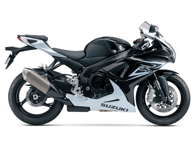 Billige Suzuki GSXR 600/750 Motorrad Verkleidung 2011-2024 - Weiss