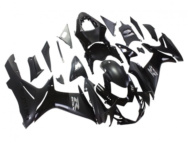 Billige Suzuki GSXR 600/750 Motorrad Verkleidung 2011-2024 - Matt Schwarz Glanzendes Schwarz