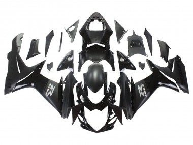 Billige Suzuki GSXR 600/750 Motorrad Verkleidung 2011-2024 - Matt Schwarz Glanzendes Schwarz