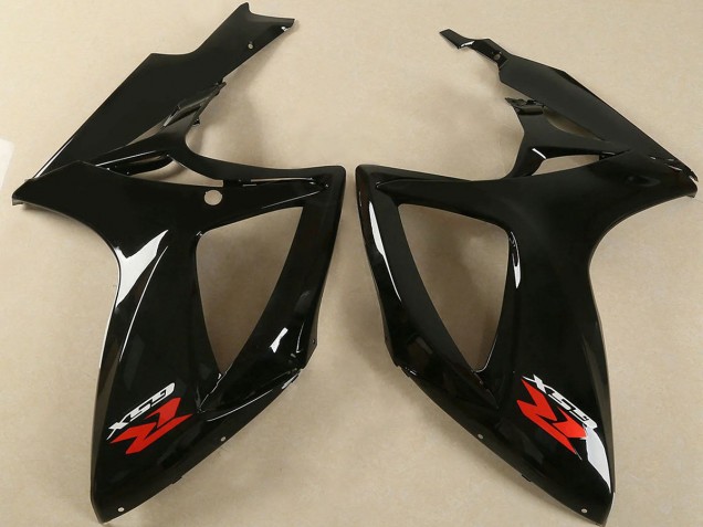 Billige Suzuki GSXR 600/750 Motorrad Verkleidung 2006-2007 - Glanzendes Schwarz