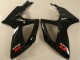 Billige Suzuki GSXR 600/750 Motorrad Verkleidung 2006-2007 - Glanzendes Schwarz