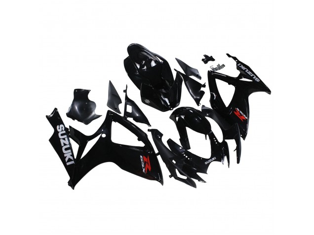 Billige Suzuki GSXR 600/750 Motorrad Verkleidung 2006-2007 - Glanzendes Schwarz