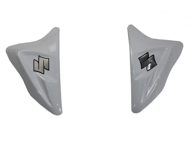 Billige Suzuki GSXR 600/750 Motorrad Verkleidung 2011-2024 - Weiss Glanzendes Schwarz