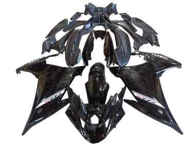 Billige Yamaha FZ6R Motorrad Verkleidung 2009-2015 - Glanzendes Schwarz