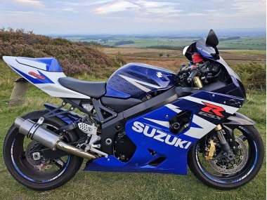 Billige Suzuki GSXR 600 Motorrad Verkleidung 2004-2005 - Blau Weiss Rot