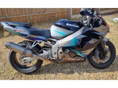 Billige Kawasaki Ninja ZX9R Motorrad Verkleidung 2002-2003 - Blau Silber