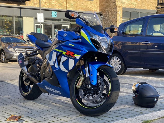 Billige Suzuki GSXR 1000 Motorrad Verkleidung 2009-2016 - Blau Grun Weiss