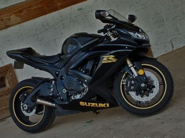 Billige Suzuki GSXR 600 Motorrad Verkleidung 2001-2003 - Schwarz