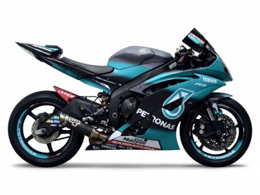 Billige Yamaha YZF R6 Motorrad Verkleidung 2008-2016 - Hellgrun Weiss Schwarz Petronas