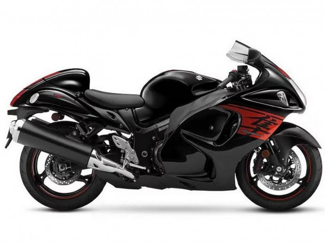 Billige Suzuki GSXR 1300 Hayabusa Motorrad Verkleidung 2008-2020 - Schwarz Rot
