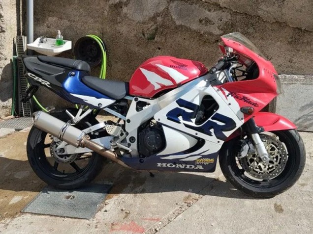 Billige Honda CBR900RR 919 Motorrad Verkleidung Kit 1998-1999 - Weiss Rot Blau