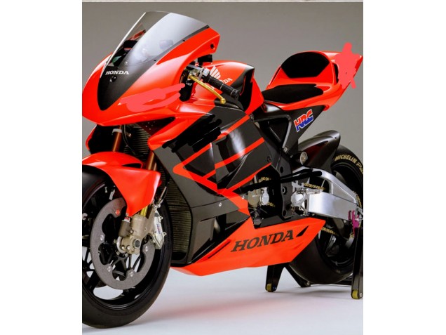 Billige Honda CBR600RR Motorrad Verkleidung 2003-2004 - Rot Glanzendes Schwarz