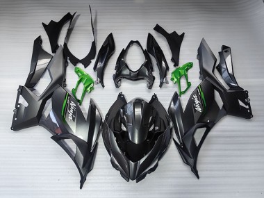 Billige Kawasaki EX400 Motorrad Verkleidung 2018-2024 - Glanzendes Schwarz Matt Schwarz Grun Weiss